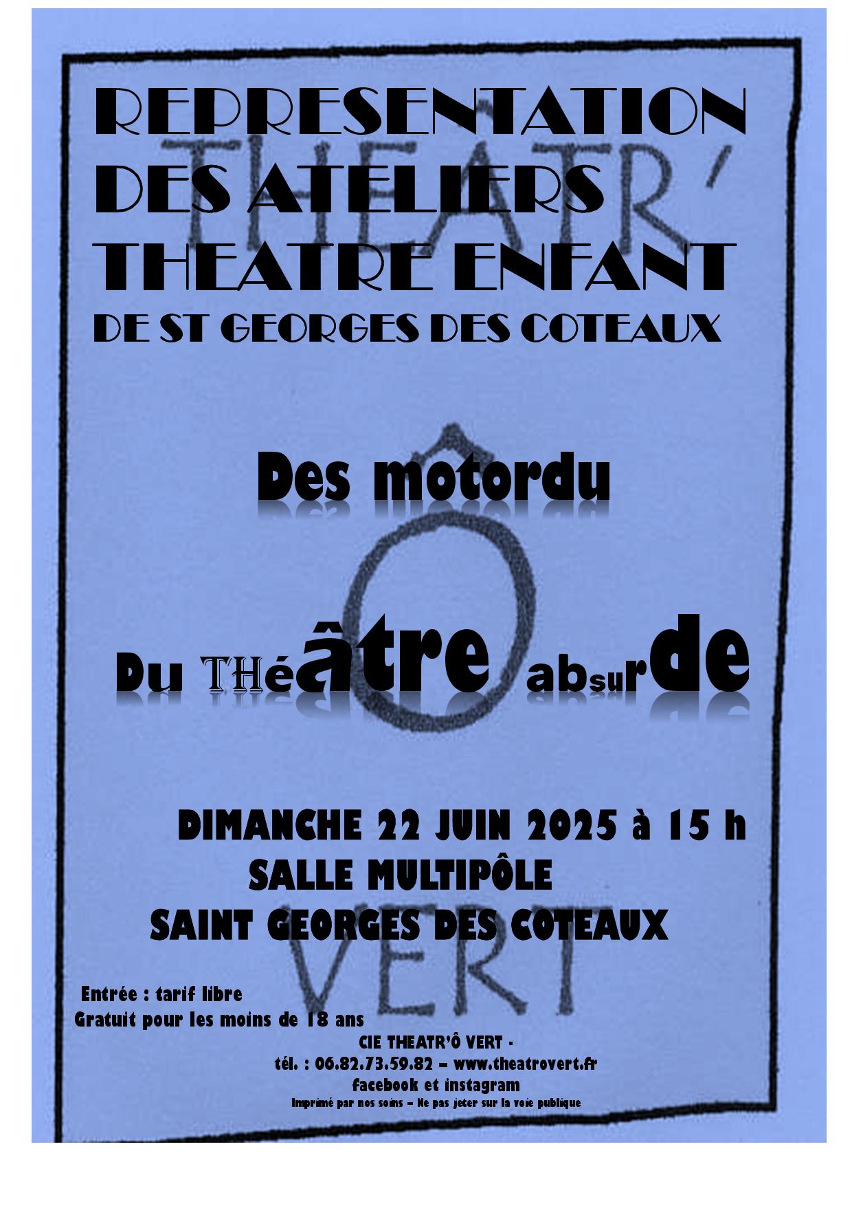 Représentation théâtre enfant