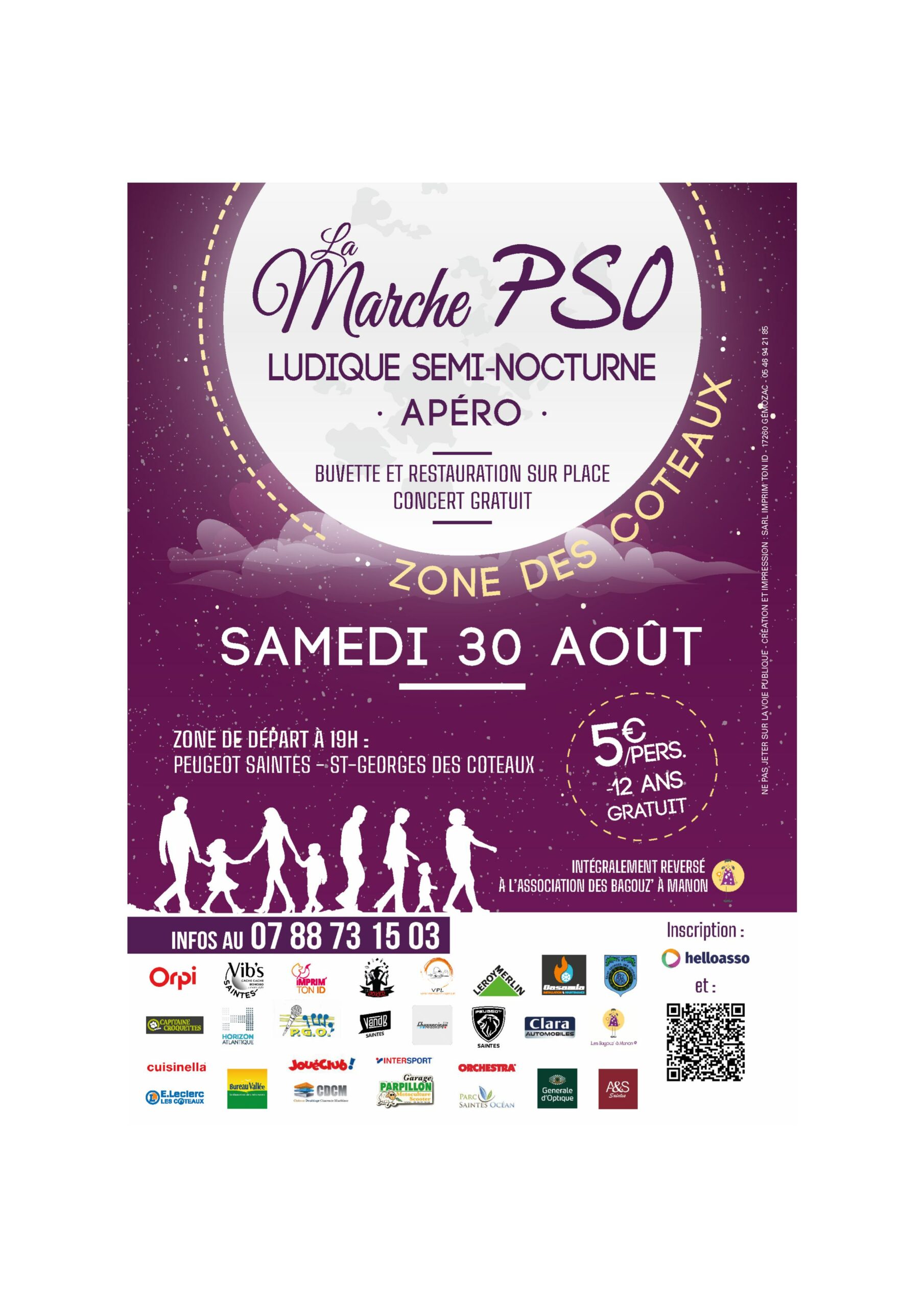 Marche ludique semi nocturne